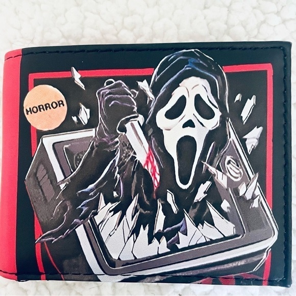 NWT Ghost Face Bifold Wallet - Halloween lovers, fans of Scream & horror movies - Picture 2 of 10